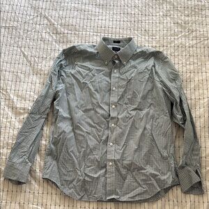 Men's J. Crew Green Checkered Button-down Shirt Classic XL